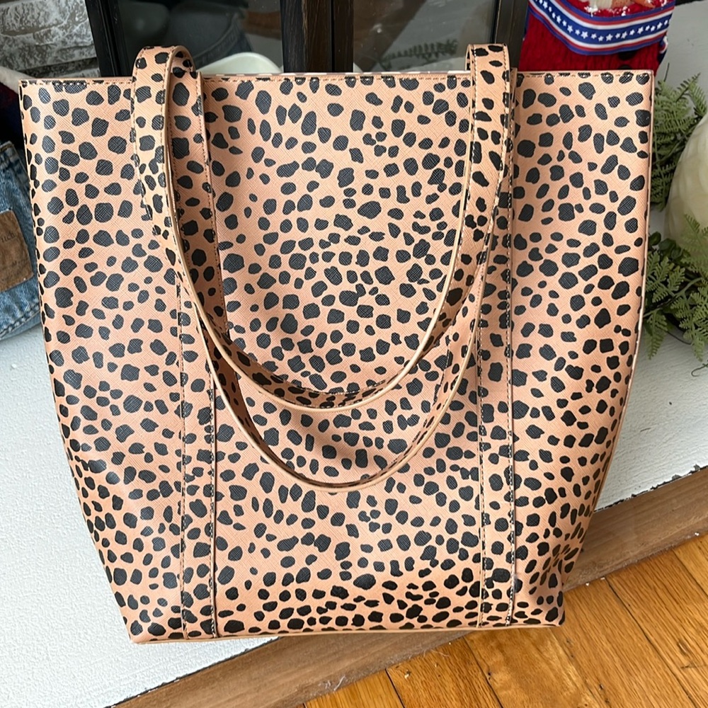 Ann Taylor Leopard Print Tote Bag